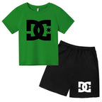 Children's Summer Sets - Boys and girls' 3-13 age group daily wear sports Tshirts,casual short-sleeved shorts,cute gift clothing