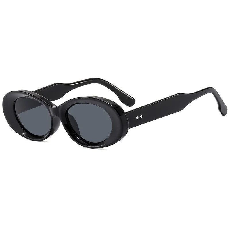 Vintage Round Sunglasses Women New Retro Oval Sun Glasses High Quality Trendy Brand Eyewear Shadow for Female