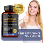 Magnesium Complex Capsules - Support Muscle, Bone, Heart Health, Improve Sleep, Stress & Anxiety Relief - Dietary Supplement