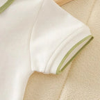 Infant Baby Summer Polo Collar Jumpsuit Sporty Dinosaur Breathable Mesh Romper Newborn One Pieces Cotton Baby Clothes