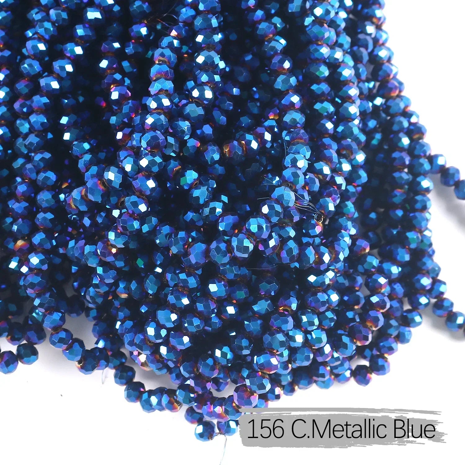 2mm 4mm 6mm 8mm Rondelle Austria Crystal Beads Faceted Glass Beads Loose Spacer Beads for DIY Bracelet Garment Making