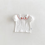 2026 Summer New Baby Girl Overalls + Cute Strawberry Lapel Shirts + Hat 3pcs Suit Fashion Infant Clothes Set Toddler Outfits
