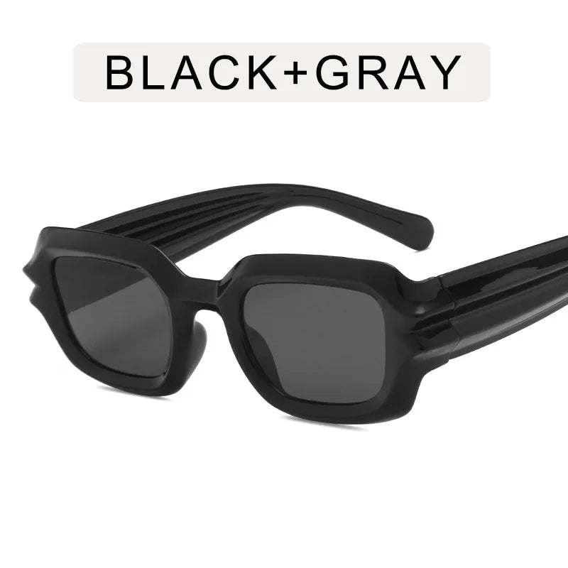 Punk Square Sunglasses 2022 New Ripple Funny Sunglasses Bump Cyberpunk Sunglasses Trendy Hip Hop Glasses UV400