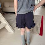 2026 Summer New Girls Cute Lace Shorts Solid Toddler Casual Shorts Cotton Children Versatile Loose Shorts Kids Clothes