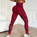New Seamless Tie-Dye Yoga Leggings High Waisted High Elastic Base Layer Bodyshaping Pants For Gym Fashion Women