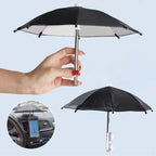 Universal Smartphone Umbrella Sunshade Rainy Holder Portable Mobile Phone Parasol With Suction Cup Photographic Accessories