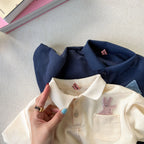 2026 Summer New Children Short Sleeve T Shirts Cotton Boys Casual Polo Shirts Girls Cute Cartoon Lapel Tops Kids Clothes