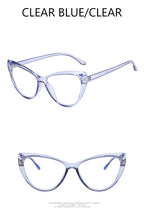 New Retro Cat Eye Glasses Frame Women Brand Vintage Trend Anti-blue Light Glasses Transparent Frame Myopia Eyeglasses