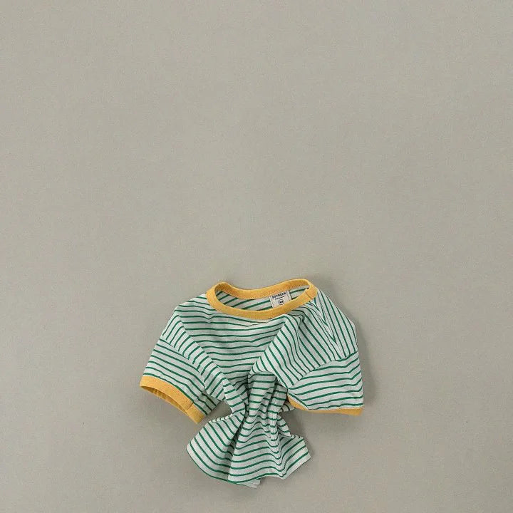 2026 Summer New Children Short Sleeve Clothes Set Boys Girls T Shirts + Shorts 2pcs Suit Baby Cute Striped Kids Casual Outfits