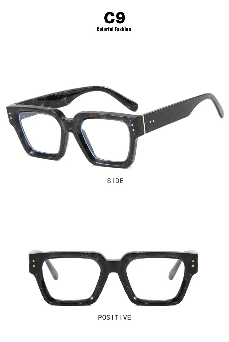 Classic Rectangle Small Sunglasses Women Men Square Personality Sun Glasses Vintage Fashion Ins Glasses Frame Shades UV400
