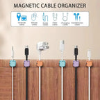 Cable Organiser Adjustable Magnetic Cable Clip Cable Cord Holder Under Desk Organizing Cable Management Holder Wire Keeper Cable