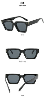 Classic Rectangle Small Sunglasses Women Men Square Personality Sun Glasses Vintage Fashion Ins Glasses Frame Shades UV400