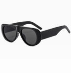 Retro Large Sunglasses for Women Fashionable Wide Legs New Large Frame Sunglasses Gradient Color Personalized Glasses Goggles