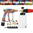 Graffiti Design High-Pressure Foam Gun Set - Multi-Brand Fit