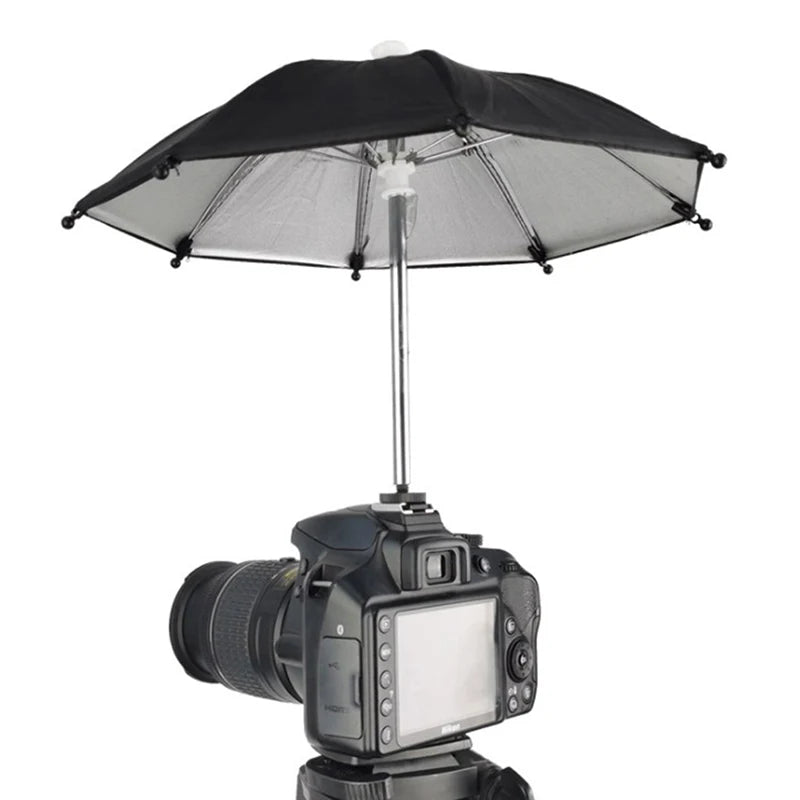 1PC Portable Black Dslr Camera Umbrella Sunshade Rainy Holder For General Camera Photographic Umbrella