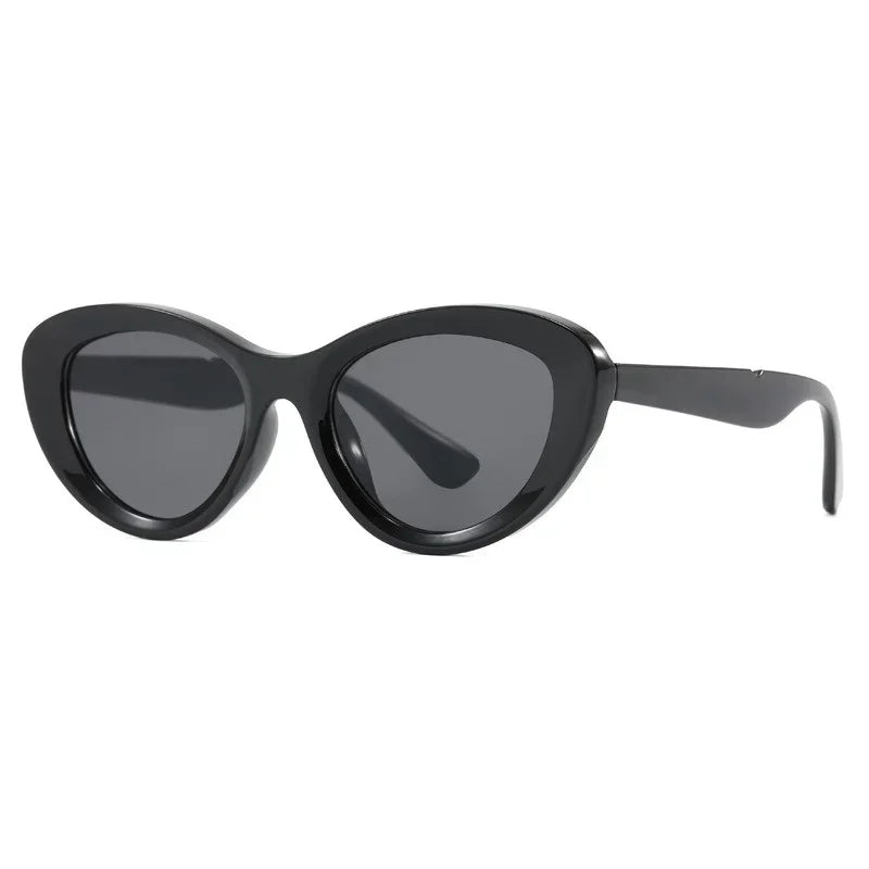 Retro Concave Cat Eye Sunglasses Women Fashion Brand Designer New Sun Glasses Cateye Eyeglasses Shadow for Female