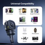 Baseus Car Charger 60W 100W 30W 240W 4 ports Built in Dual Retractable Cable PD Fast Charging USB Type-C Car Phone Charger