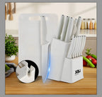 15 pieces kitchen stainless steel knife set, multi-purpose, ergonomic for long-term use without getting tired, all-round cutting