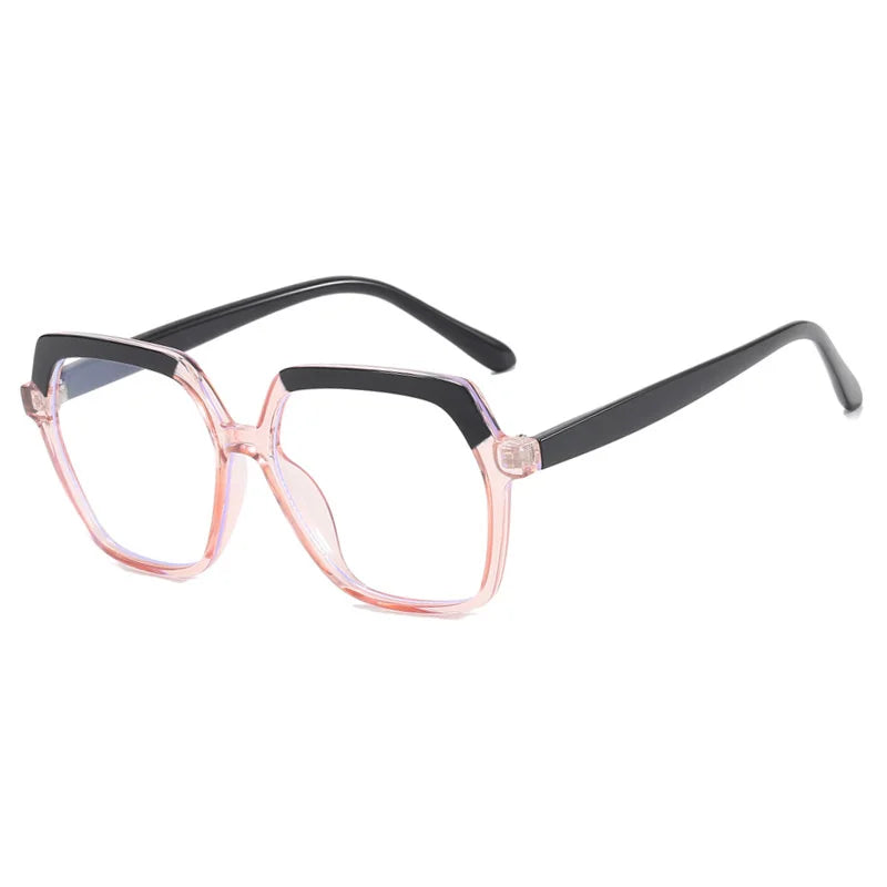 Eye Glasses Frame Fashion Casual Plain Glasses Anti Blue Light Retro Square Eyeglasses without Degrees Colorful Frame Eyewear