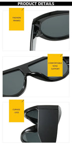 Fashion Oversized Hip Hop Sunglasses Men Women Shades Brand Designer Sun Glasses Trend Male Punk Eyewear Female UV400