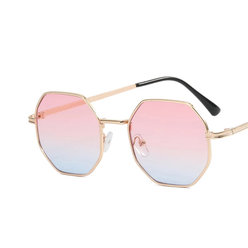 Square Sunglasses Women Brand Designer Vintage Small Frame Gradient Glasses Round Polygon Eyewear Candy Colors Oculos De Sol
