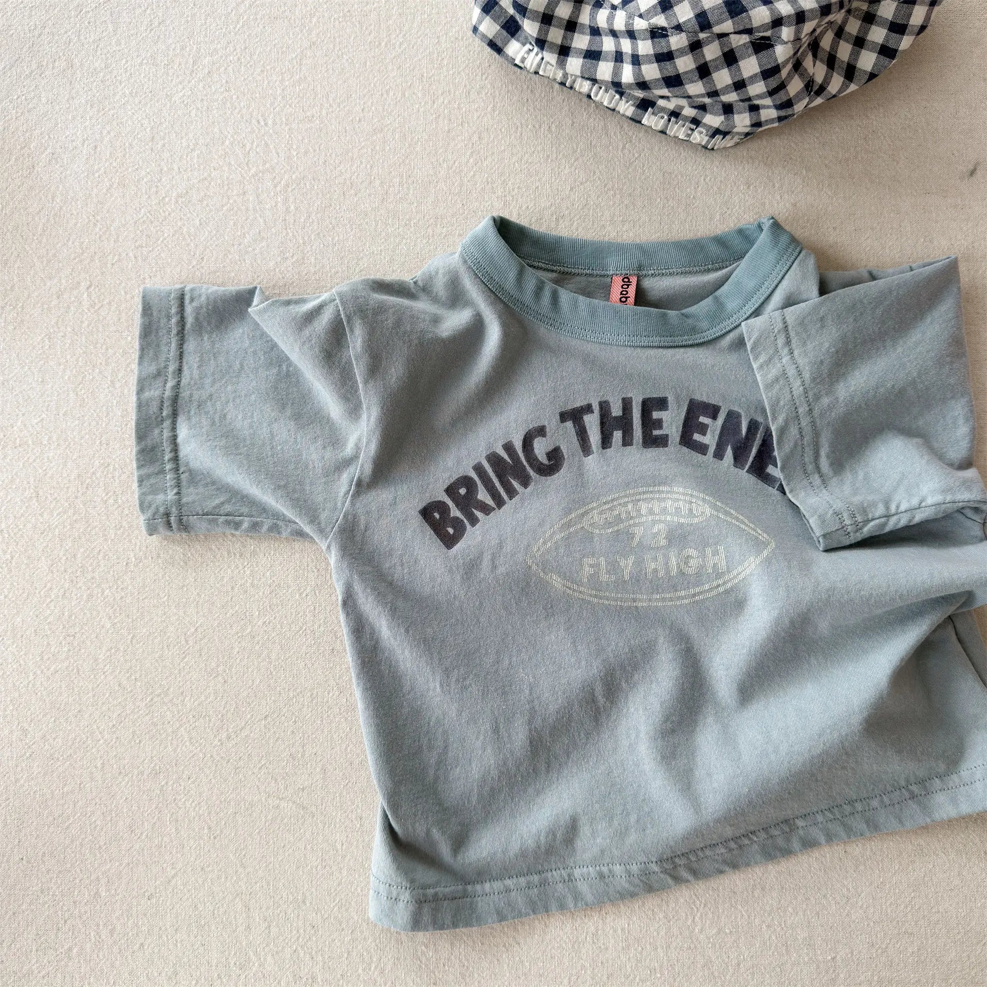 2026 Summer New Children Short Sleeve T Shirts Cotton Boys Letter Print Casual Tee Baby Girls O-neck Loose Tops Kids Clothes