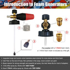 Graffiti Design High-Pressure Foam Gun Set - Multi-Brand Fit