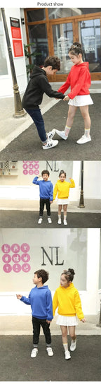 Children's Sportswear, Sports Uniform Set, 3-13 Years Old Hooded Sweatshirt + Long Pants Set, Sports Pants for Boys and Girls