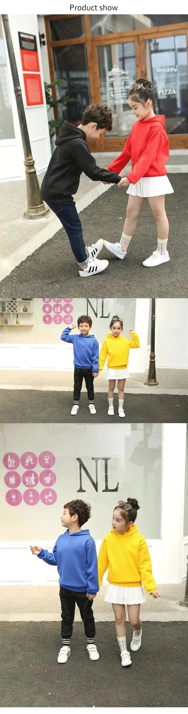 Children's Sportswear, Sports Uniform Set, 3-13 Years Old Hooded Sweatshirt + Long Pants Set, Sports Pants for Boys and Girls