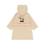 2026 KS Baby Boys Flannel Bathrobe Towel Kids Soft Bath Robe Nightgown Boys Girls Cherry Lemon Cotton Hooded Bath Towel Pyjamas