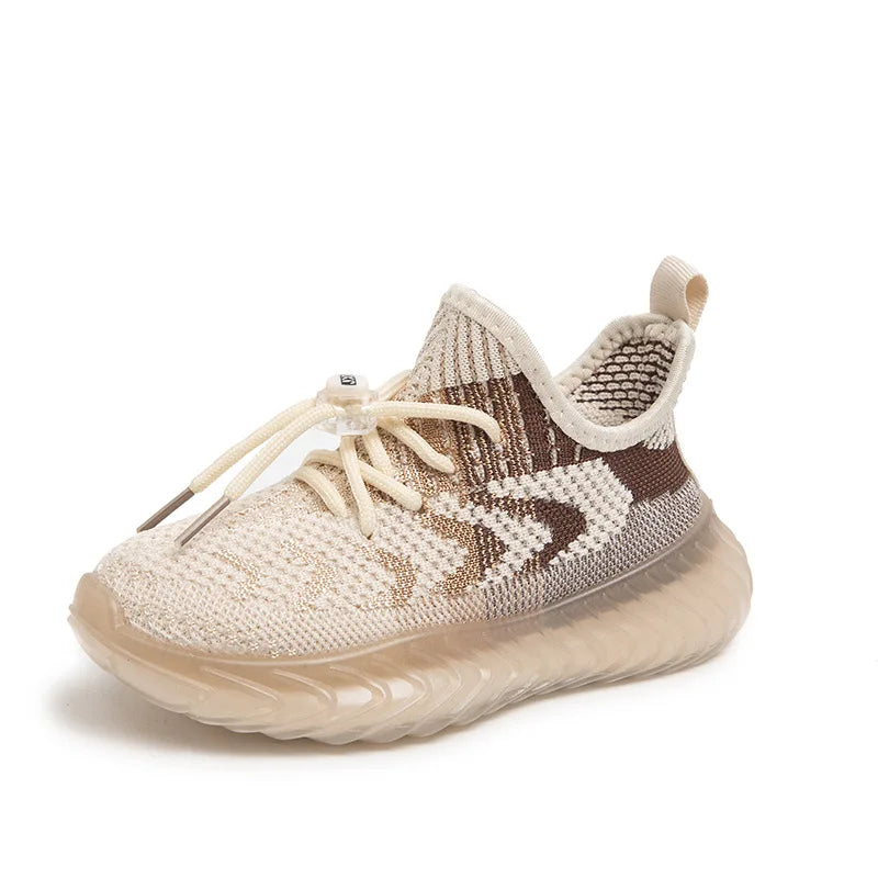 2026 Kids Sneakers Breathable Mesh Casual Soft Sole Running Shoes For Boys Girls Spring Summer