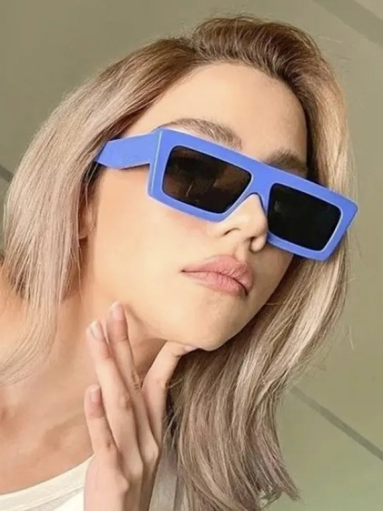 Square Vintage Sunglasses Women Men Brand Designer Retro Sun Glasses Female Fashion Cat Eye Shadow for Female Oculos De Sol
