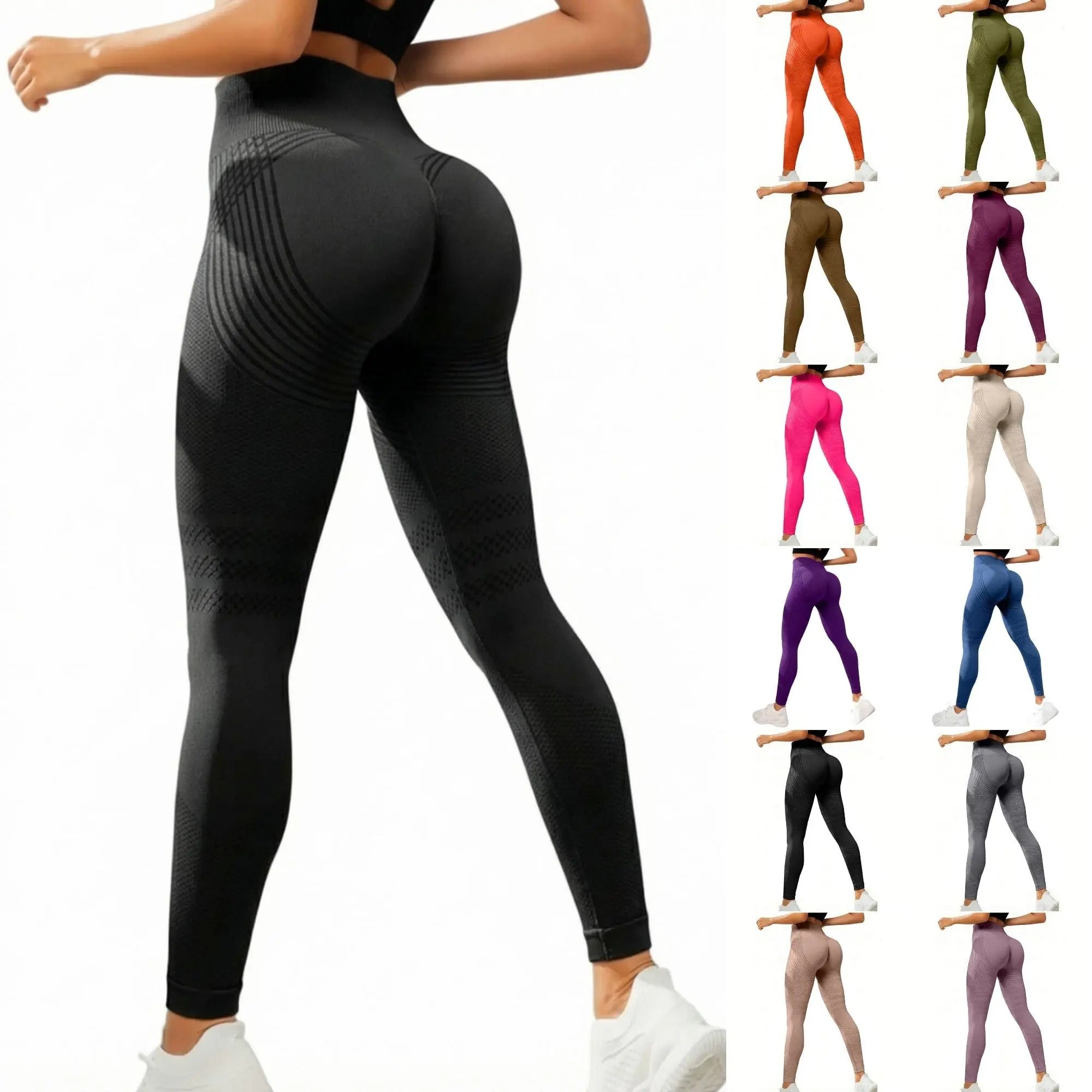 Coreex Celluflex 3D Compression Leggings Cellulite Slimming Leggings Women High Waist Seamless Push Up Sport Pants Yoga Fitness