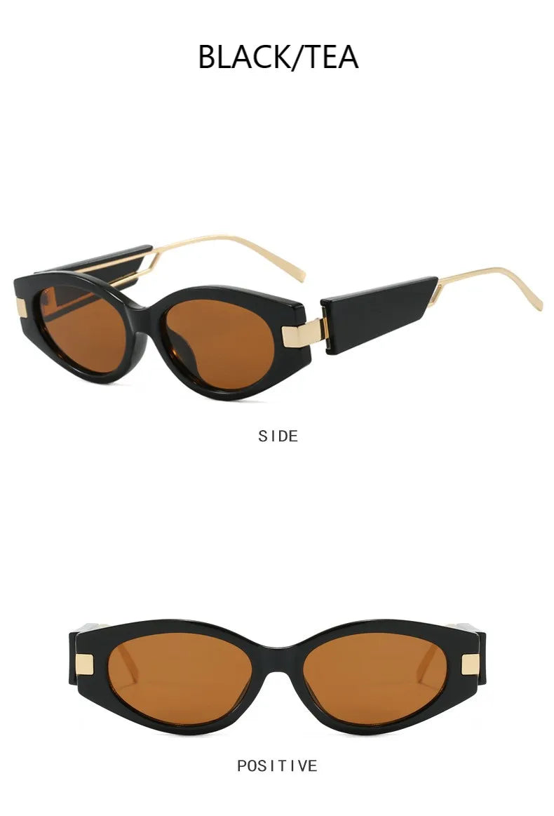 Small Frame Y2k Sunglasses Women Brand Designer Vintage Punk Sun Glasses Female Personality Fashion Shades Oculos De Sol