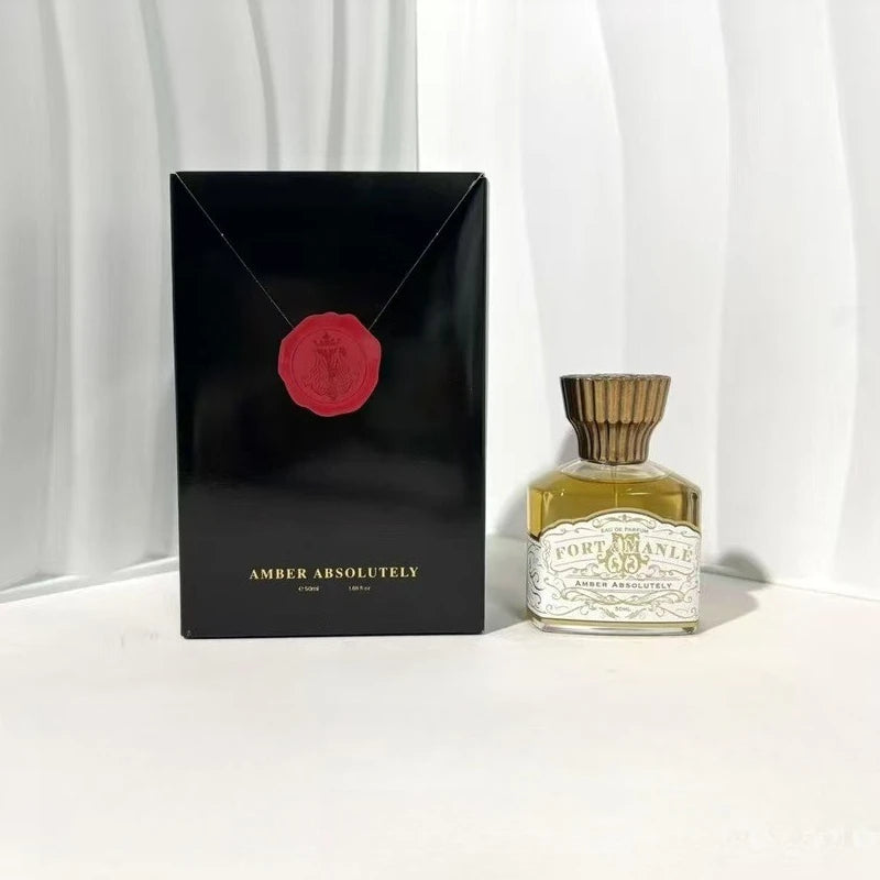 50ML Long Lasting Perfume for Women Men Cognac Peach Rum Amber Oriental Woody Parfum Body Spray Elegant Smooth Fragrance