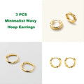 New Hot Sell Trendy Plated Gold Color Circle Earrings for Women Ear Hoop Earring Classic Jewelry