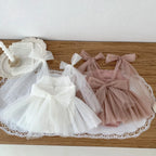 2026 Summer Baby Clothes Infant Girls Party Dress Lace Bodysuits & One-pieces 100-day Photo Dress Baby Photograph Clothing