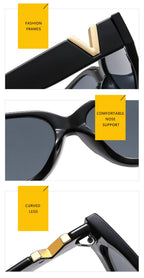 Luxury Vintage Cat Eyt Sunglasses Women 2023 Fashion V Brand Designer Cateye Sun Glasses Female Eyewear UV400 Gafas De Sol Mujer