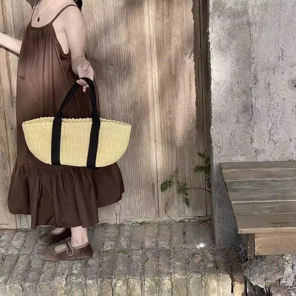 Brown sleeveless beach vacation loose dress For 2-10 Yrs Baby Girls Back To School Clothes 2026 New Summer
