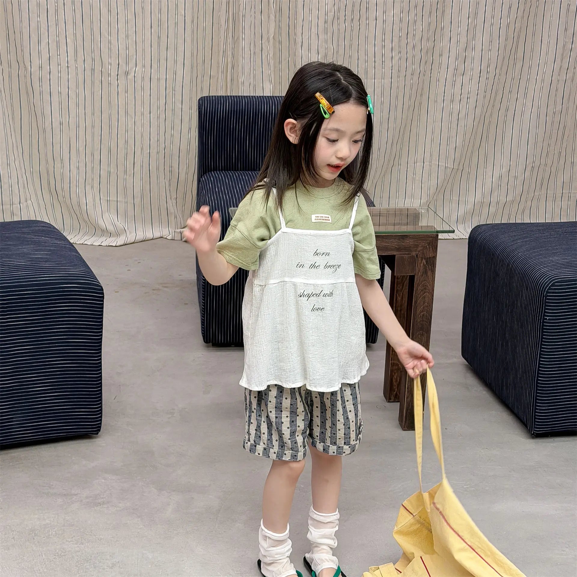 2026 Summer New Children Sleeveless Loose T Shirts Cotton Girls Versatile Sling Vest Toddler Thin Casual Tops Kids Clothes