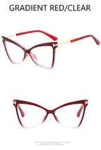 Cat Eye Oversized Glasses Frame TR90 Glasses Personality Fashion Butterfly Computer Glasses Triangle Eyewear 2024
