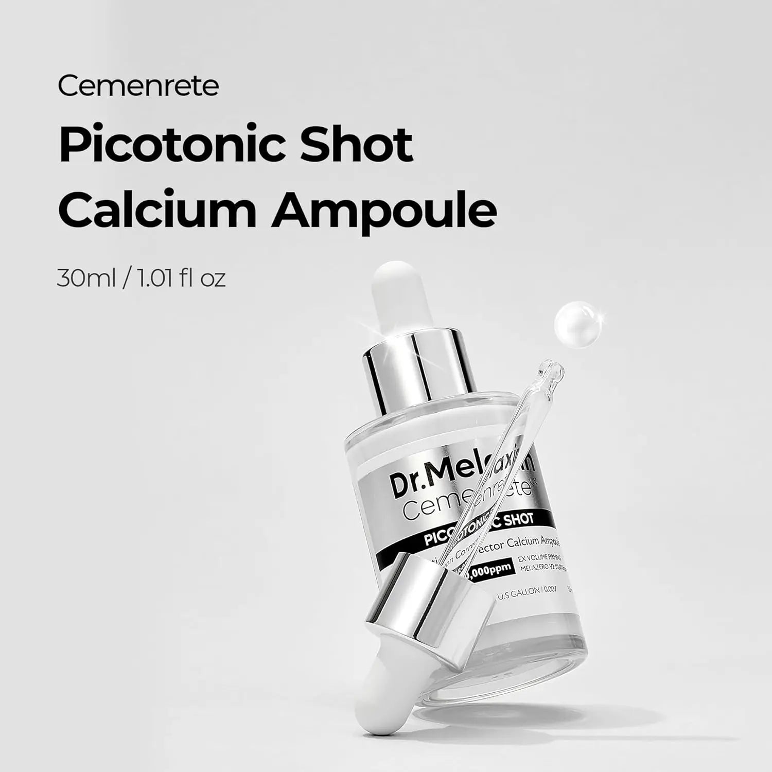 Cemenrete Picotonic Shot Calcium Serum for Firming Density collagen serum Even Skin Tone & Skin Clarity Anti-aging Dark spot