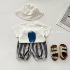 2026 Summer New Children Short Sleeve T Shirts Boys Casual Loose Tops Cotton Baby Girls Cute Cartoon Print Tee Kids Clothes