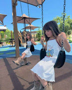 2026 KS Summer Baby Girls Cotton Slip Dresses Cherry T Shirts + Shorts Suits Sets Kids Clothes Girls Sequin Tank Dress Top 1-9Y