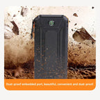 200000mAh Solar Power Bank Portable Large Capacity Charger Compatible with IOS Android USB-A and USB-C Fast Charging