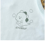 Baby Lightweight Vest 2pcs Outfit Infant Clothes Sleeveless Cartoon Tank Top+Shorts Set Breathable Unisex Toddler Playsuits