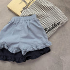 2026 Summer New Girls Cute Lace Shorts Solid Toddler Casual Shorts Cotton Children Versatile Loose Shorts Kids Clothes