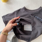 2026 Summer New Children Short Sleeve T Shirts Cotton Boys Letter Print Casual Tee Baby Girls O-neck Loose Tops Kids Clothes