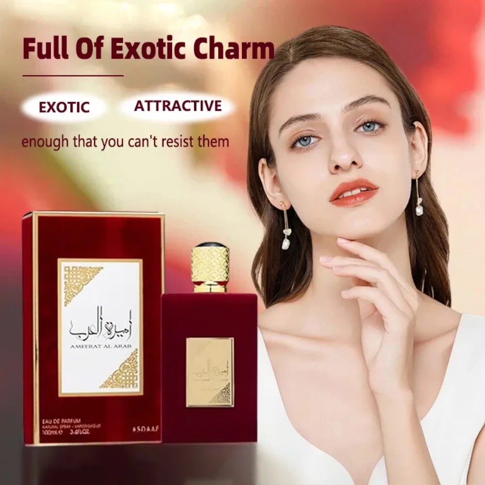 New 100ml Women Perfume Arab Eau de Parfum Spray For Women High Quality Arabian Perfume Long lasting Attract Women Men Fragrance