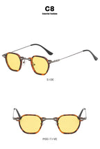 Retro Square Sunglasses Men Small Frame Sun Glasses Women New Fashion Polygonal Metal Eyeglasses Shadow UV400